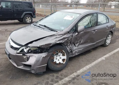 2009 Honda Civic Lx z USA, uszkodzony, nr VIN 2HGFA16589H538200